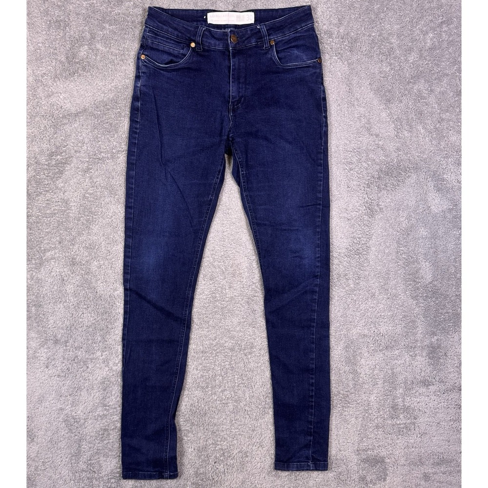 Barbell Apparel Jeans Mens 30x34 Blue Athletic Fit Stretch Denim Dark USA Made